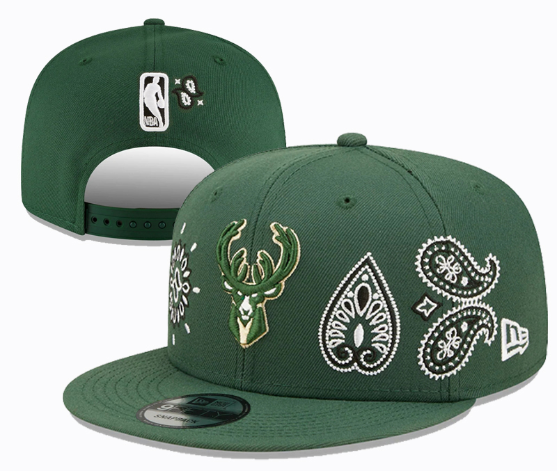 Milwaukee Bucks Stitched Snapback Hats 0023